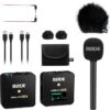 Aluguer de kit RØDE Wireless GO II + adaptador de mão Interview GO