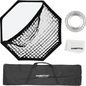 Aluguer de Softbox de 140 cm, Octagon Honeycomb Grid Bowens softbox - AMBITFUL
