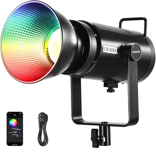 Aluguer de NEEWER CB200C 200W RGB COB LED luz de vídeo