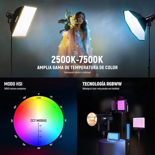 NEEWER CB200C 200W RGB COB LED luz de vídeo